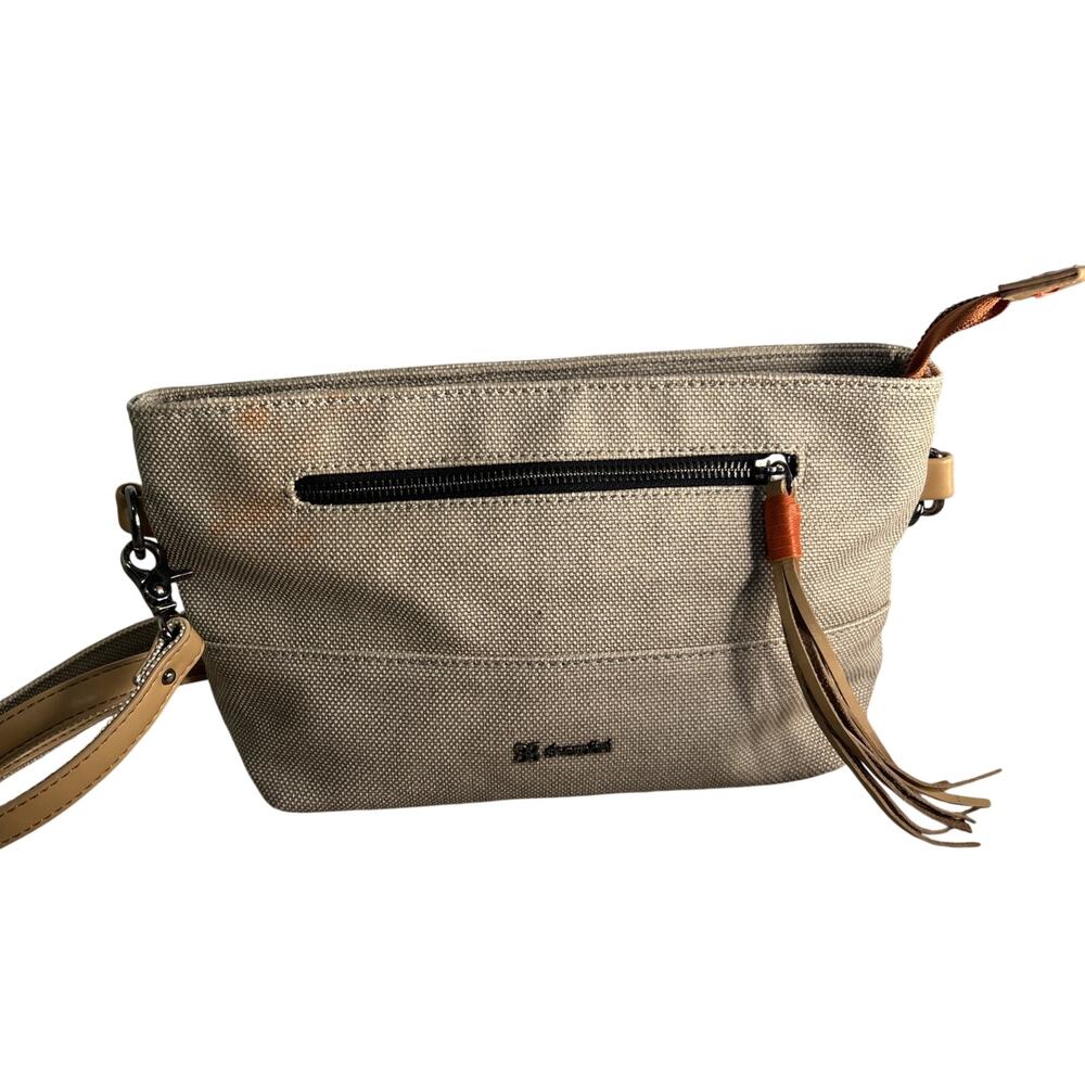 Sherpani Paige Wristlet & Crossbody Bag for Women, made from Hand-painted Canvas